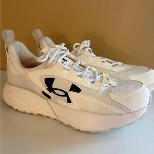 Under Armour White and Red Athletic Shoes